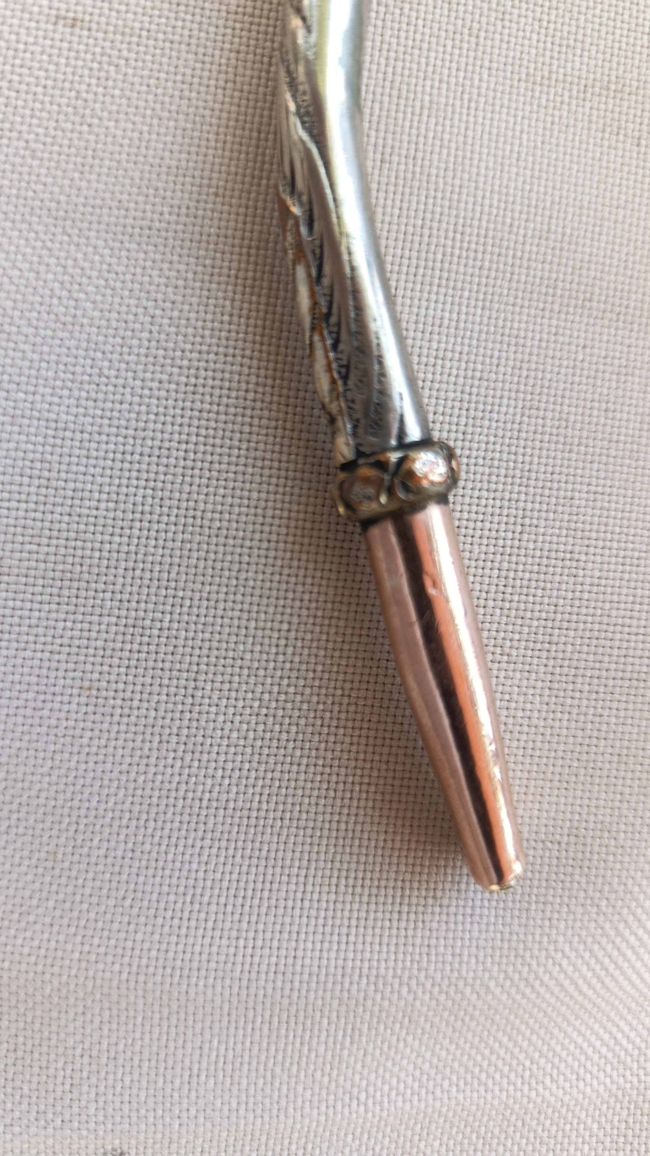 Bombilla plata y oro