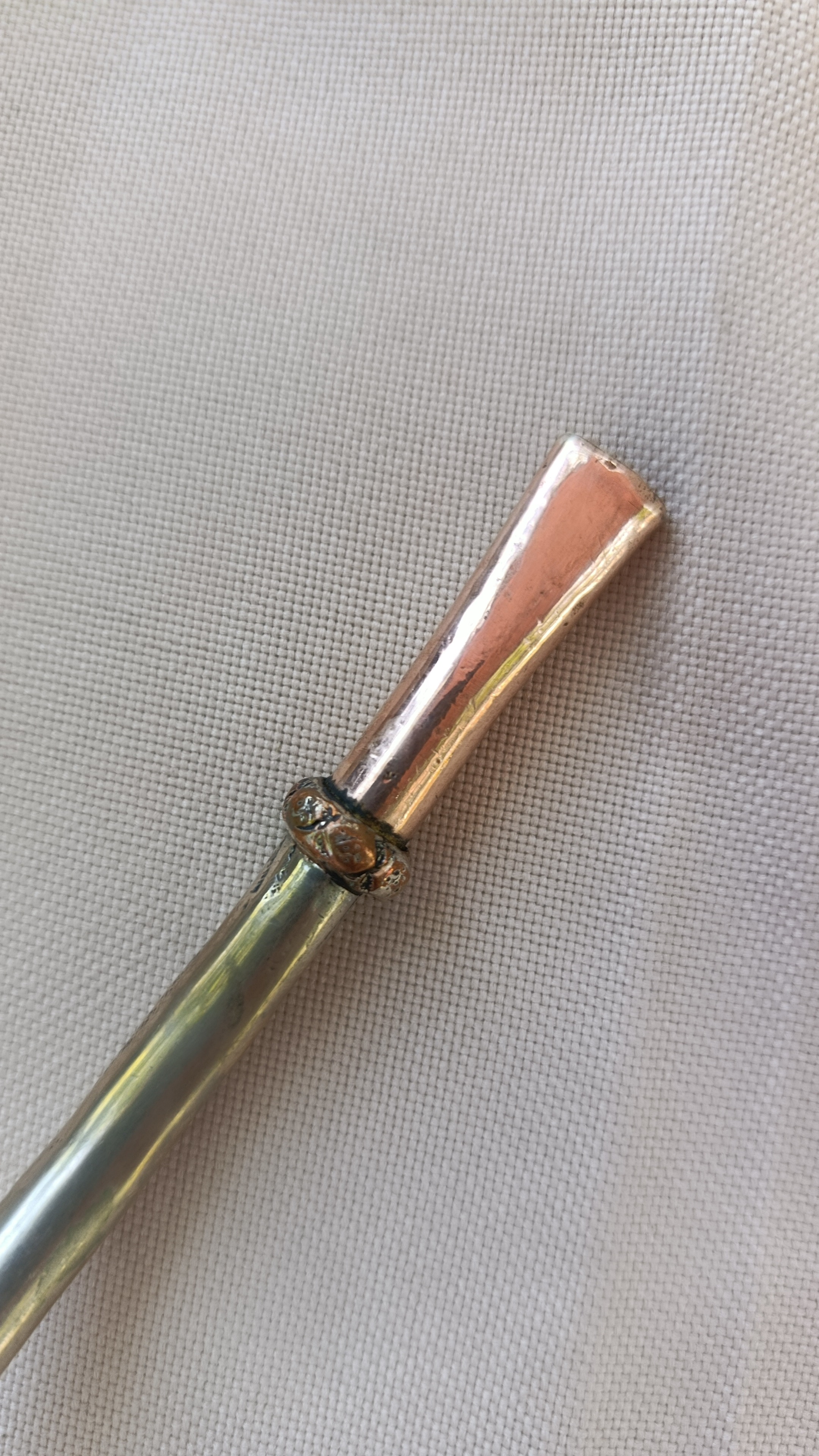 Bombilla plata y oro