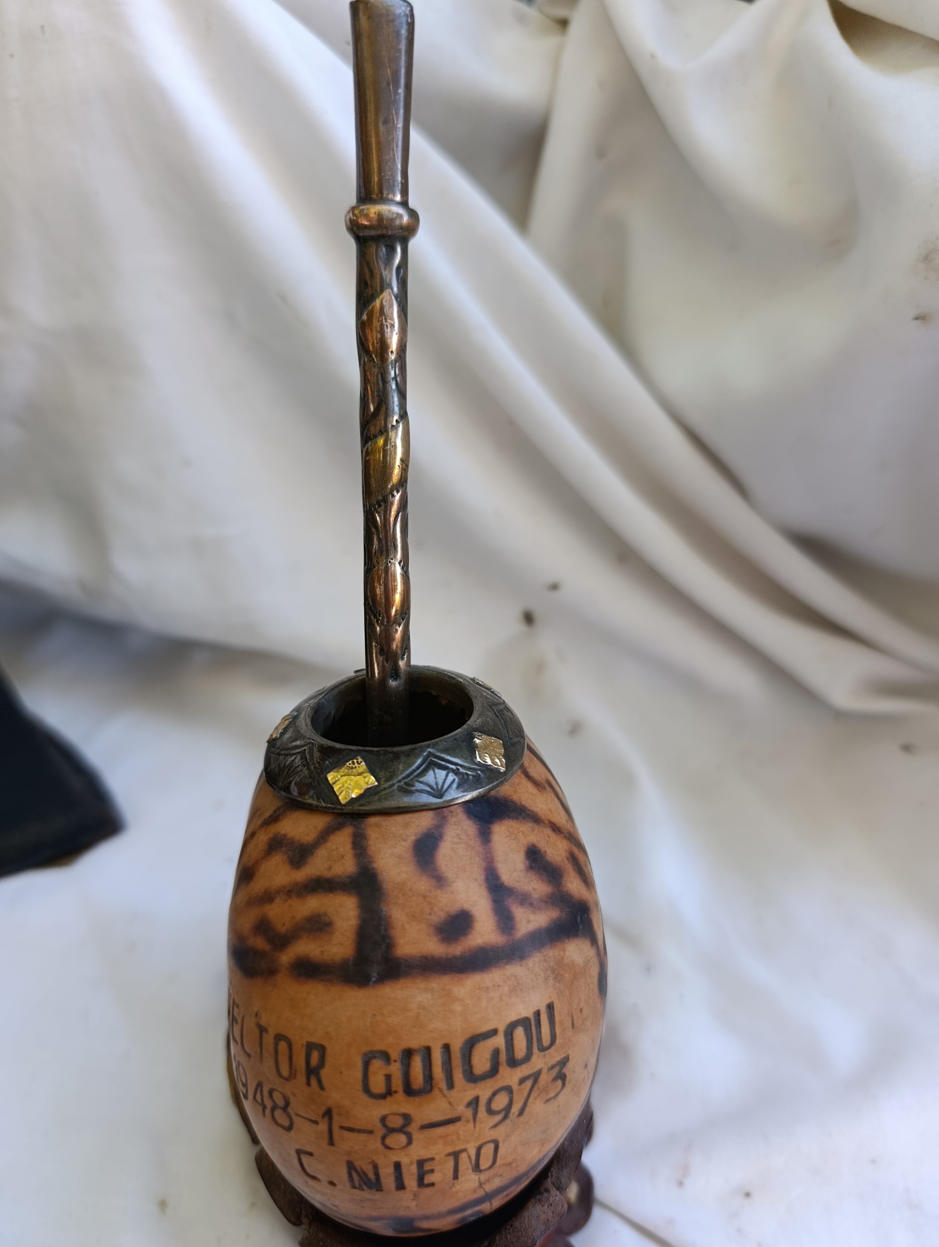 Mate con bombilla