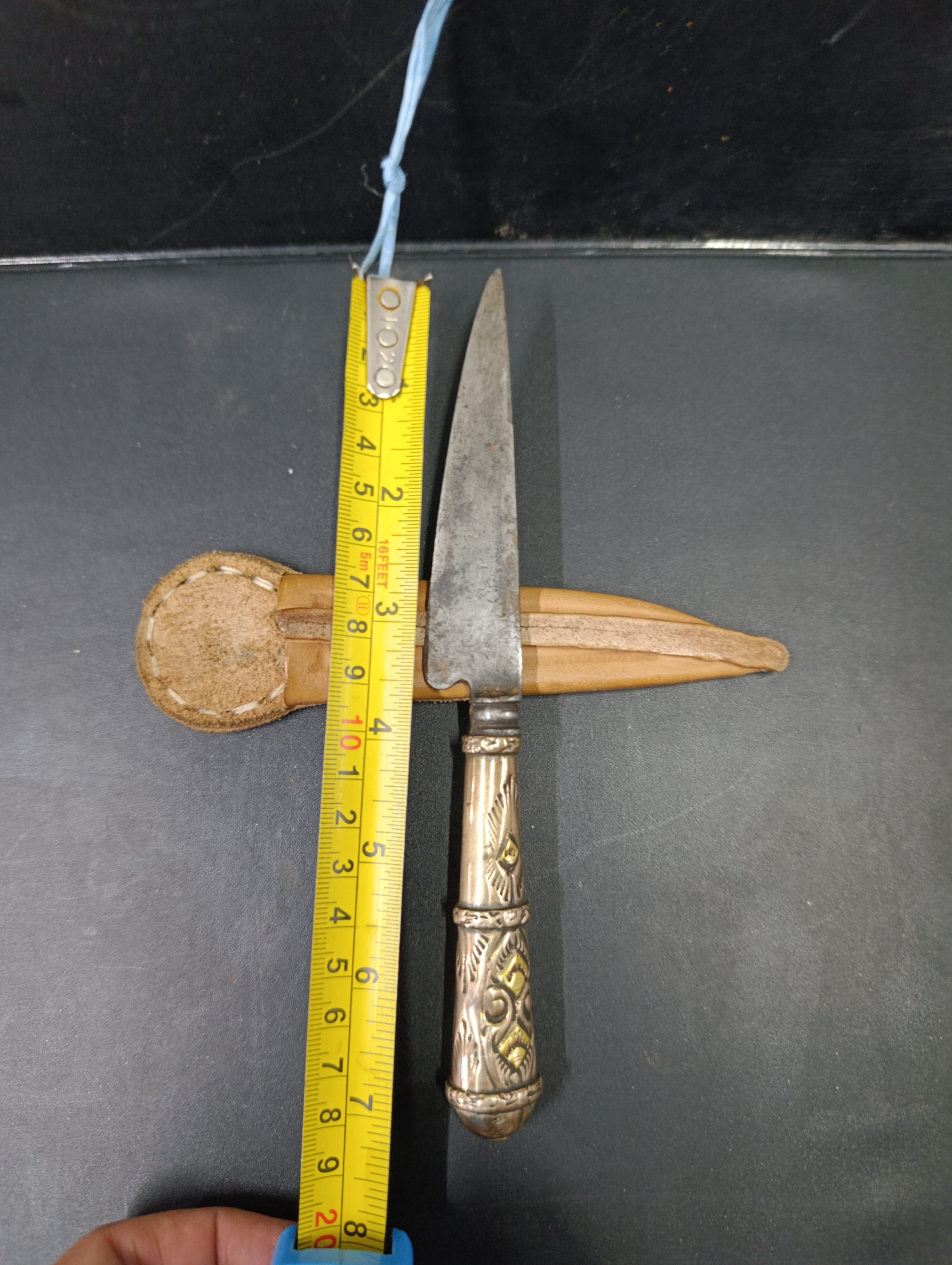 Cuchillo platería gaucha