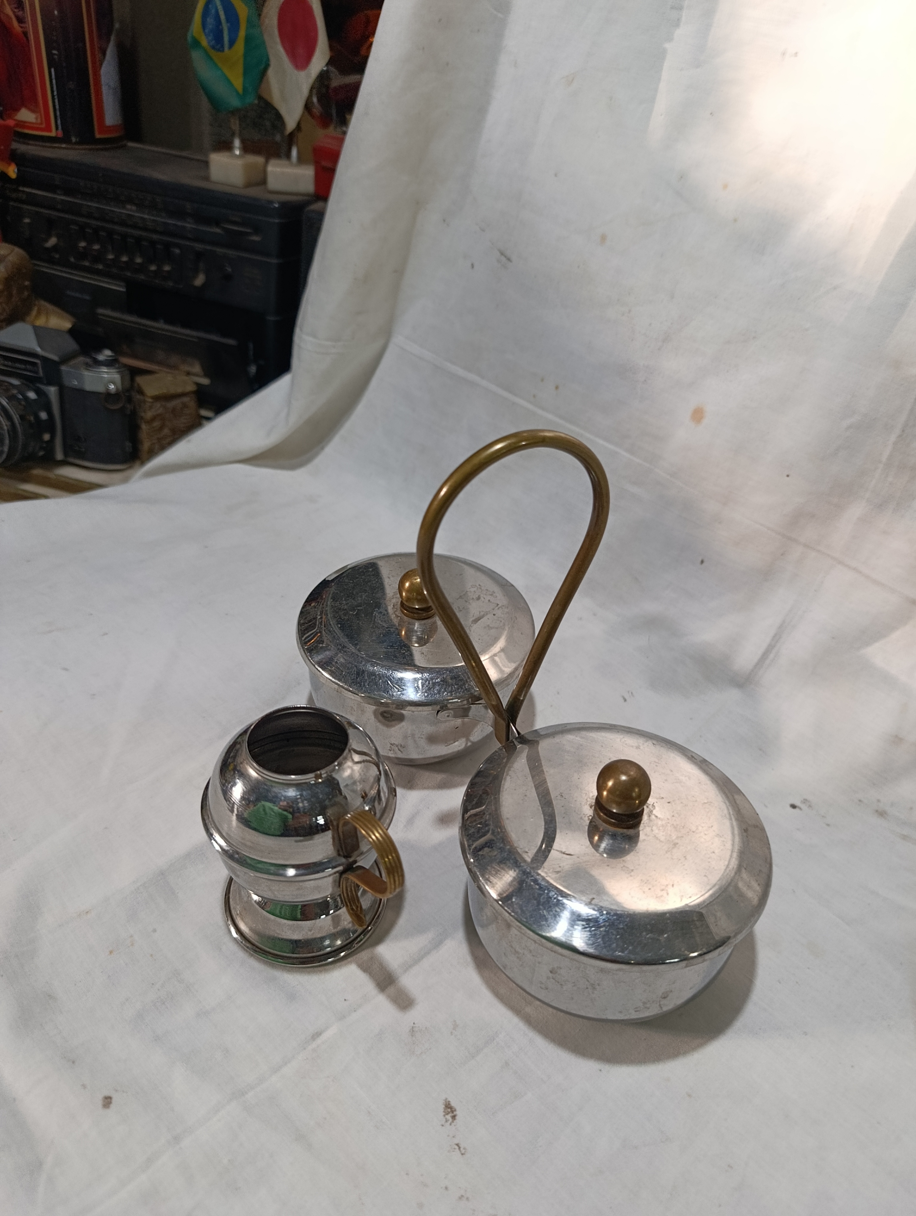 Azucarero y yerbero con mate